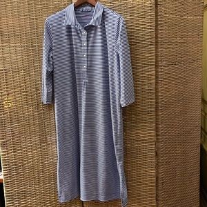 Vineyard Vine striped Summer, dress size XL,NWB Blue and white